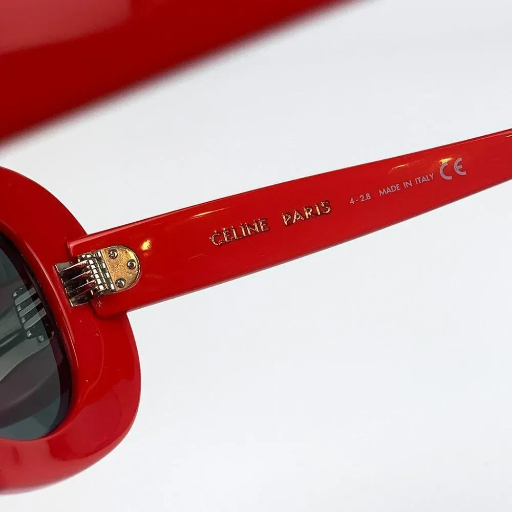 Celine CL40070Iâ66N BRAND NEW Sunglasses Square Red Grey Women - Picture 8 of 9
